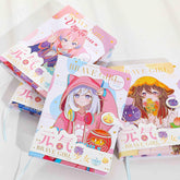 Kawaii Cute Brave Girl Magnetic Buckle Notebook, Kawai Notebooks